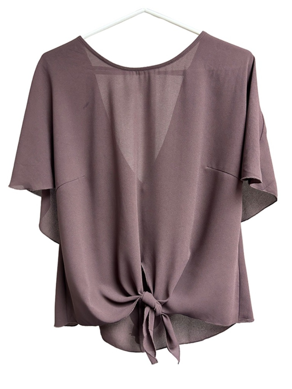 Alberto Makali Draped Back Raw Edge Blouse